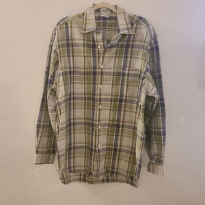 GUESS - Men's Long Sleeve Button Down Shirt  - size L